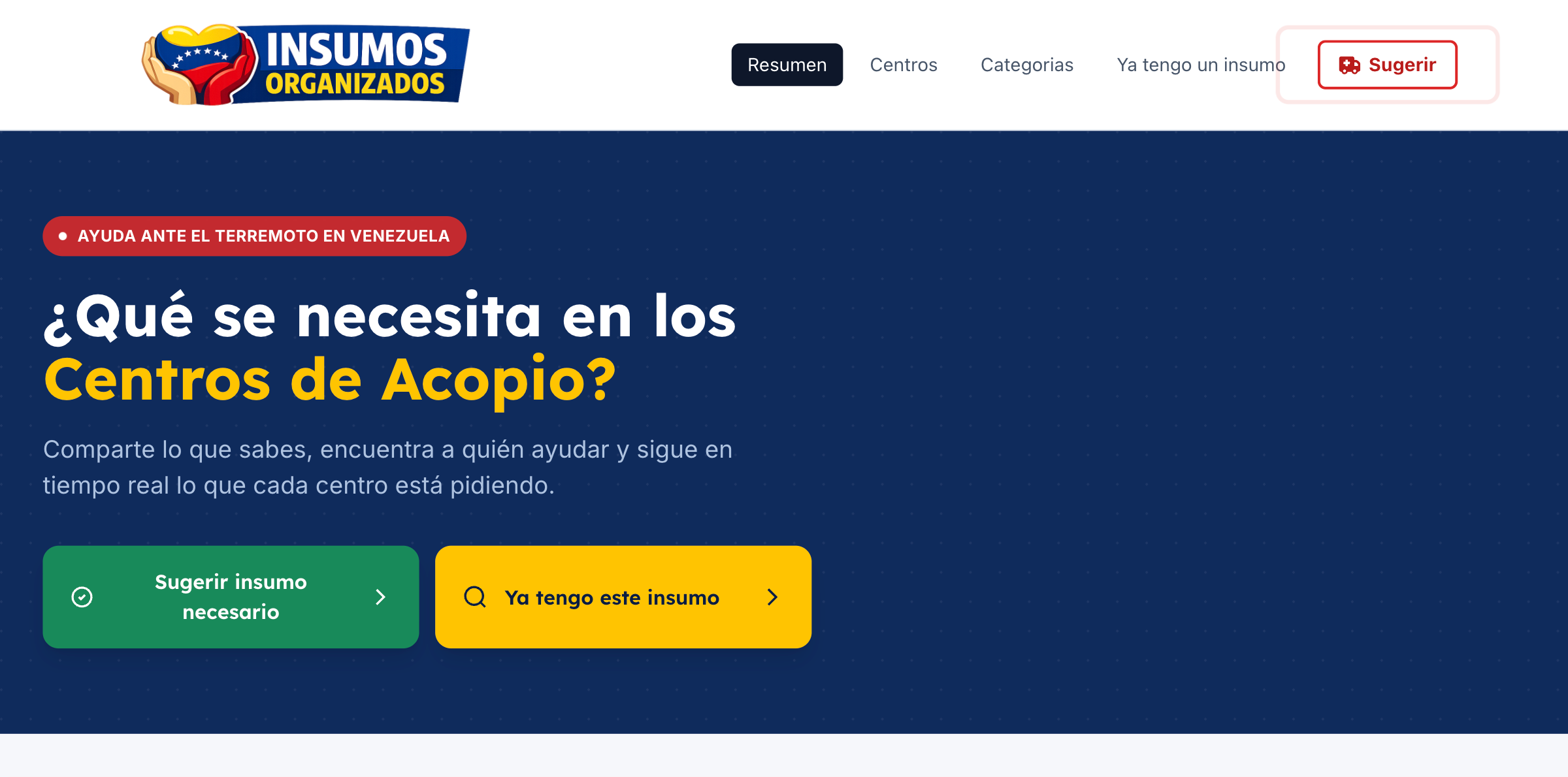 Insumos Organizados