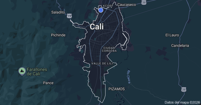 Mapa de Cali, Colombia